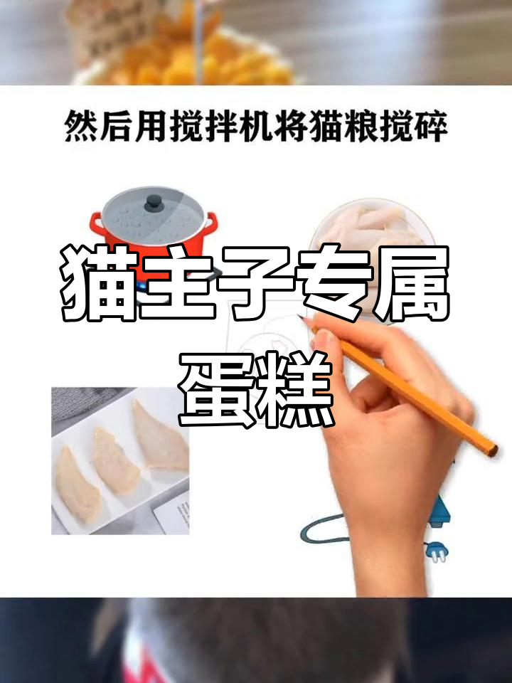 用鸡胸肉自制猫咪蛋糕,简单又美味