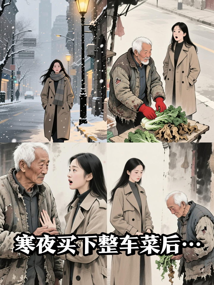 上海一女子觉得卖菜老人可怜,把他剩下的菜全买了,刚付完钱,老人的一句话让女子吃惊又心酸