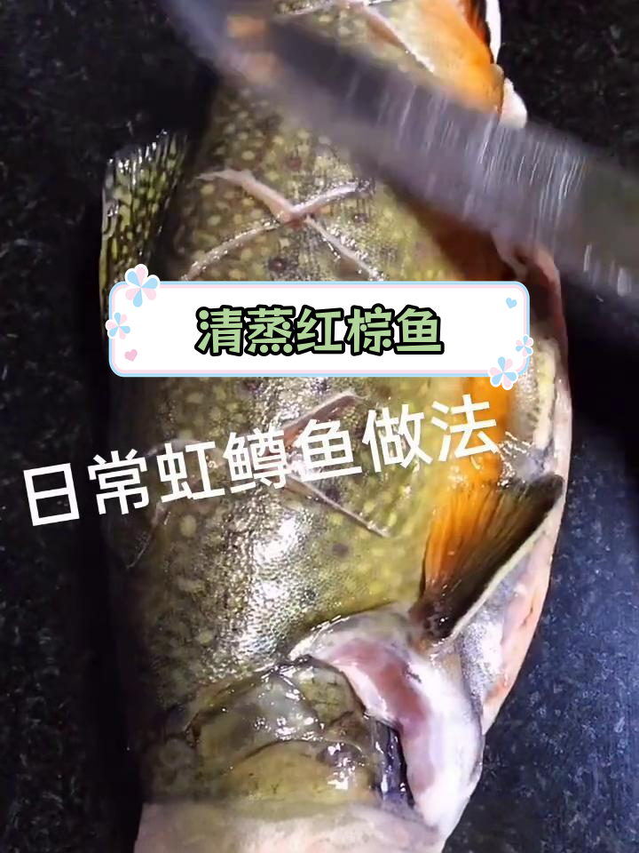 新鲜红棕鱼,泰式清蒸做法