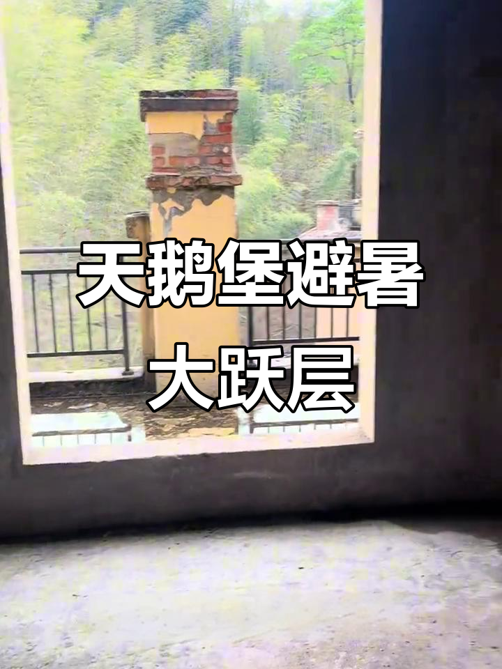 重庆周边天鹅堡避暑房,大跃层设计带露台