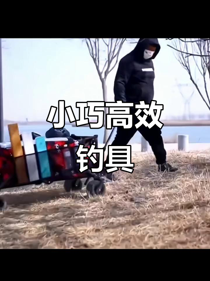 折叠钓鱼车,轻松拉钩鱼战车户外小推车