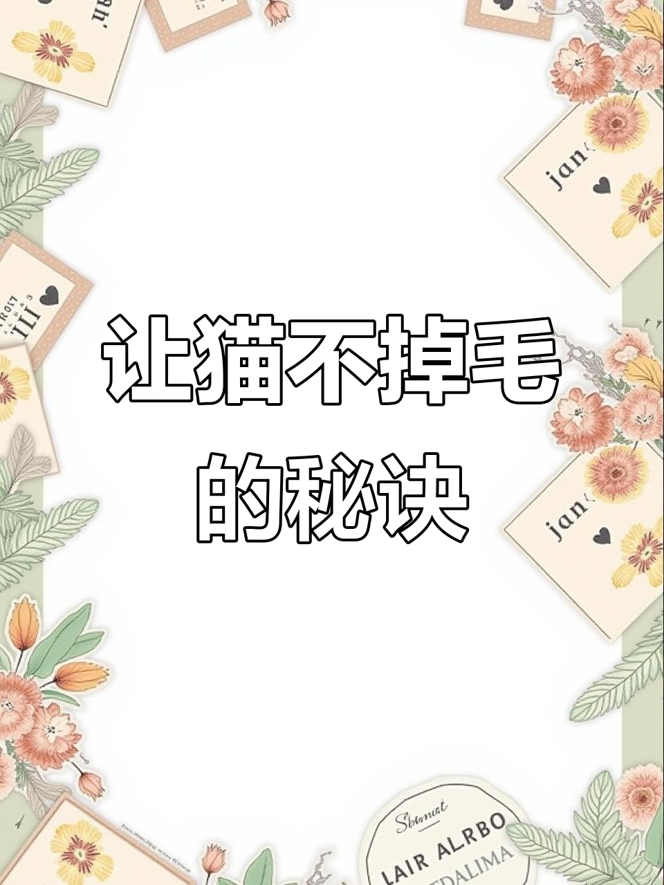 鱼油和卵磷脂搭配,猫咪掉毛不再烦恼