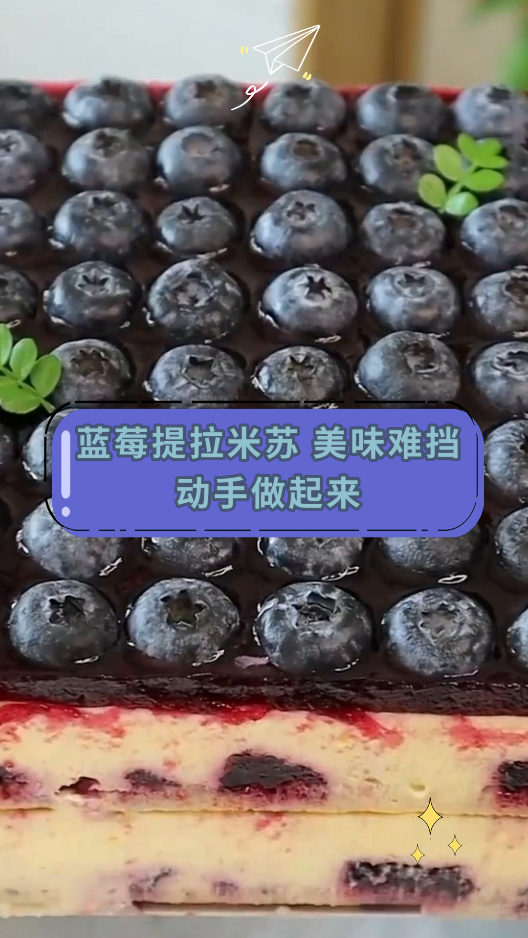 蓝莓提拉米苏 美味难挡动手做起来