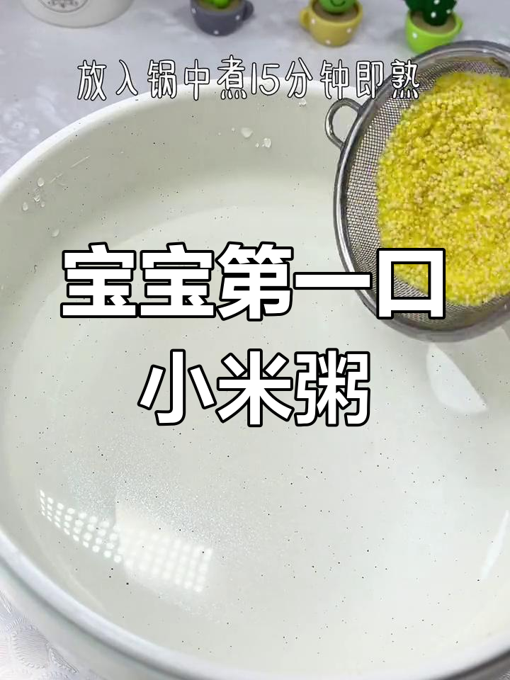 6个月宝宝辅食:菠菜小米粥的做法