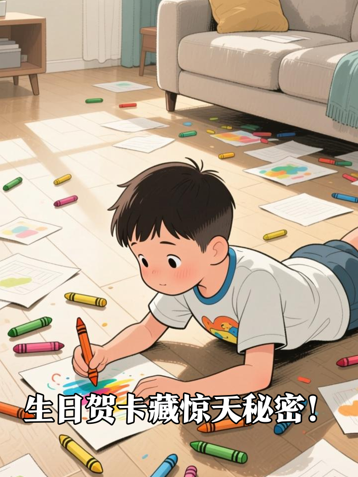 儿子乱涂的生日贺卡，竟让妈妈当场泪崩！