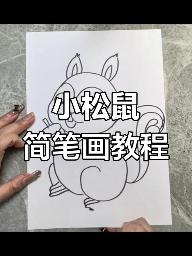 轻松画出可爱小松鼠,简单又有趣