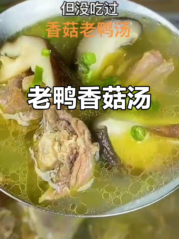 香菇炖老鸭汤,滋补美味又简单