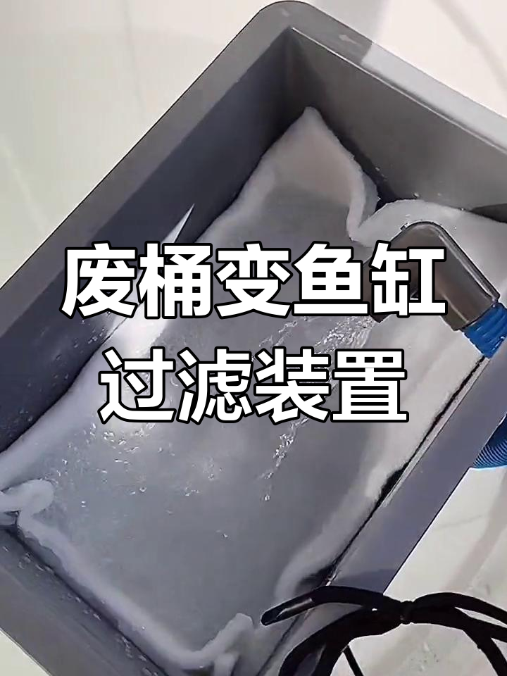 利用废旧水桶DIY鱼缸过滤器,简单又实用