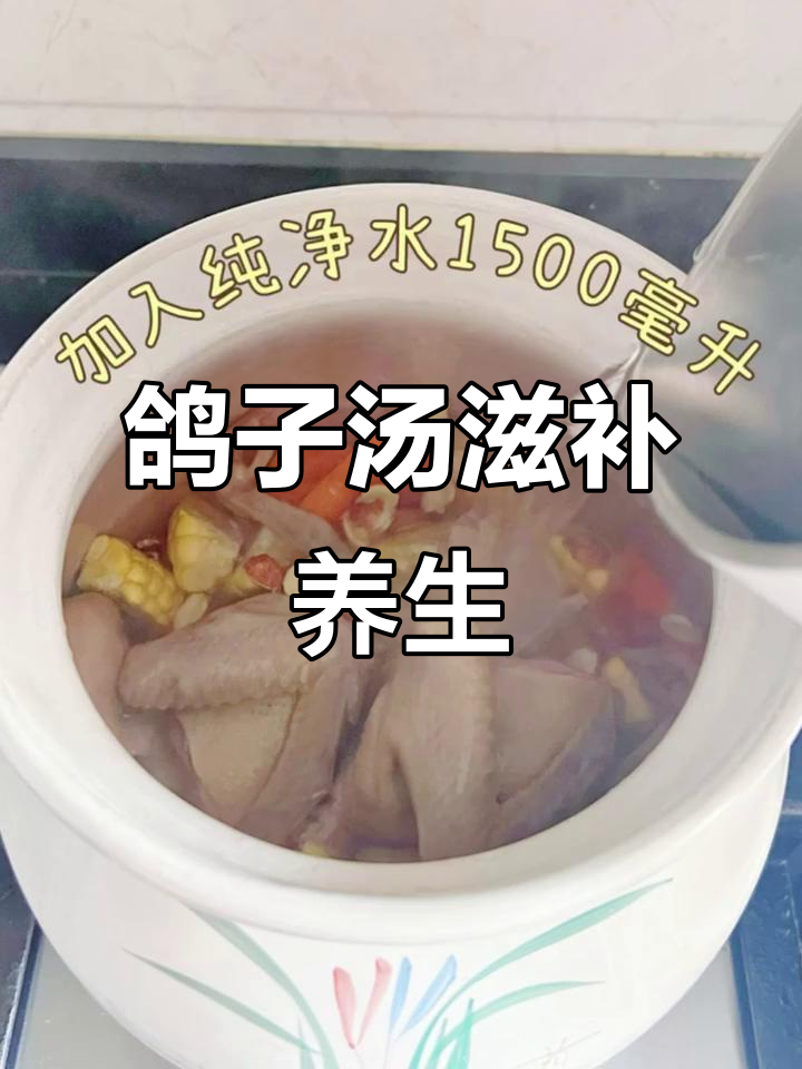 鸽子汤加山药、红枣,补气养血又健脾