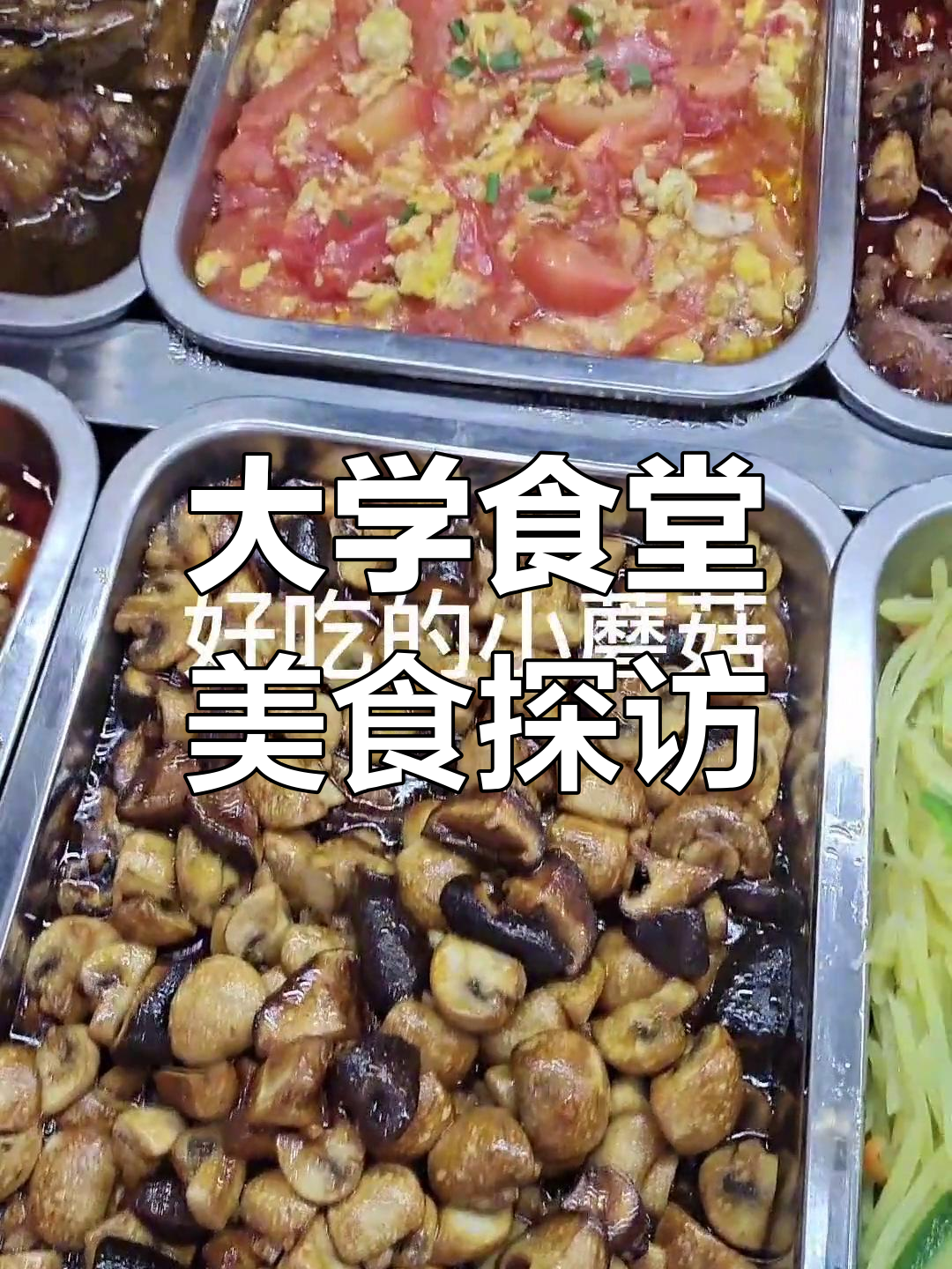 大学食堂自选菜大揭秘!鸡腿、豆腐、虾饼样样有