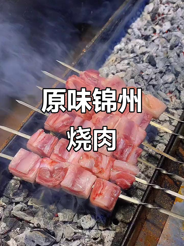 锦州烧烤特色羊肉串，原味无腌制，烤出满满香气