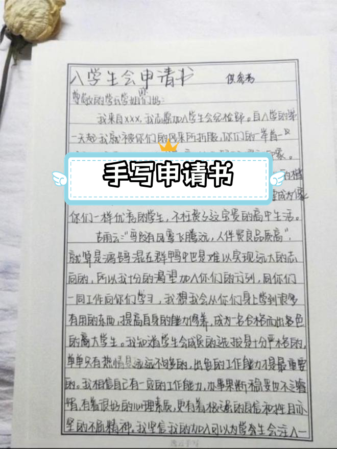申请书格式终于对了