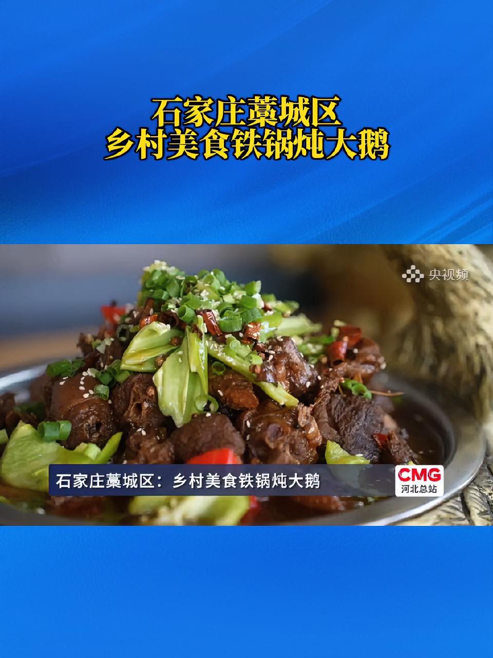藁城 美食 铁锅炖大鹅 石家庄藁城区：乡村美食铁锅炖大鹅