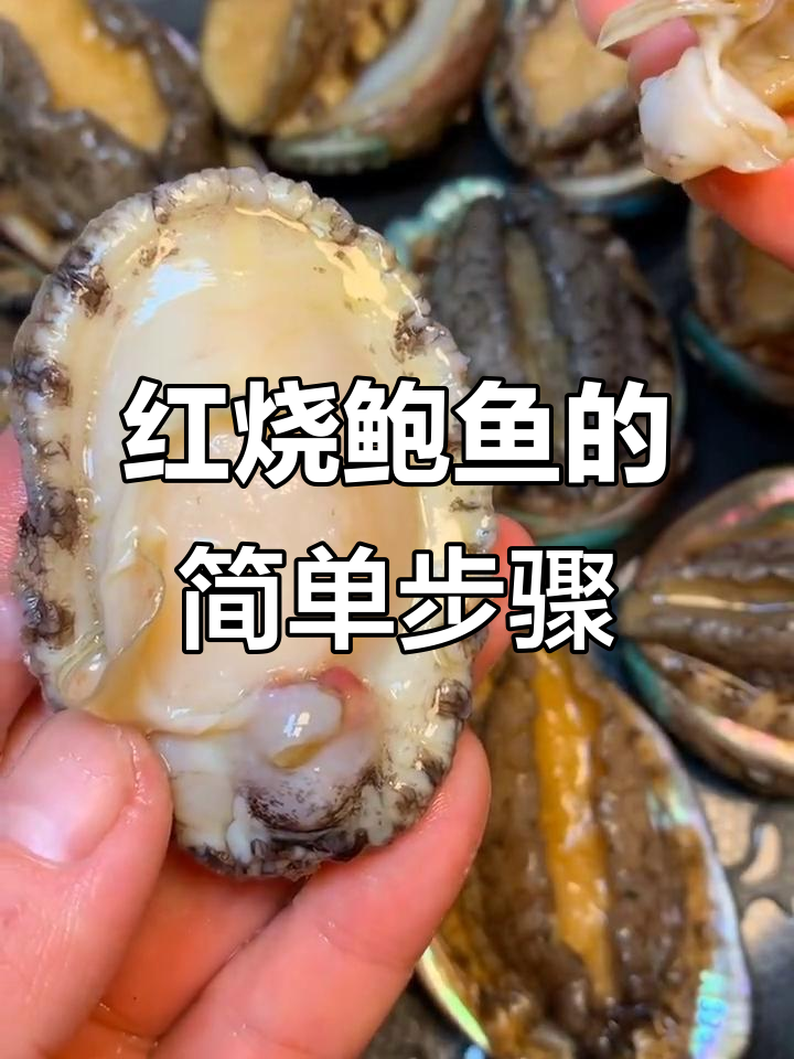 鲍鱼清洗去内脏,红烧做法大揭秘