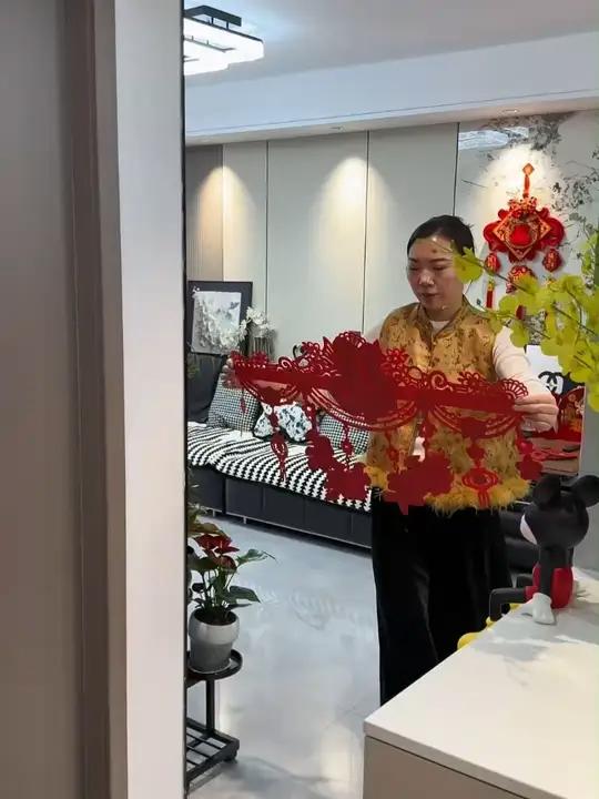 「送胶点」马年新年装饰品门楣挂件拉花店面门头横彩过年拉旗装饰门楣拉花新年装饰拉花过年家里布