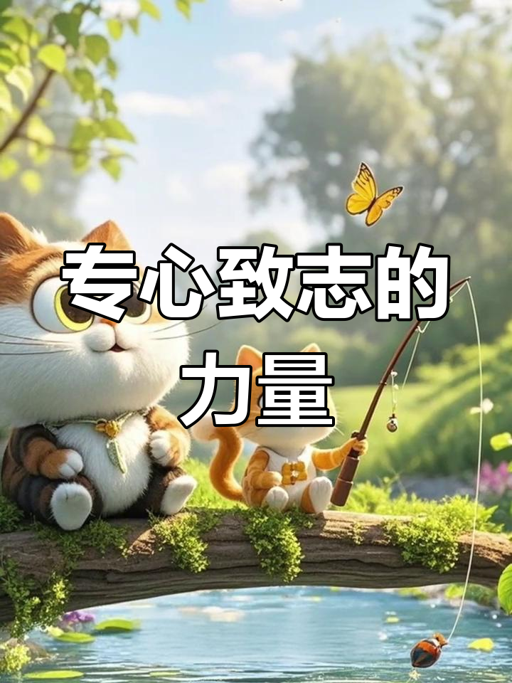 小猫钓鱼的故事,告诉我们专注才能成功