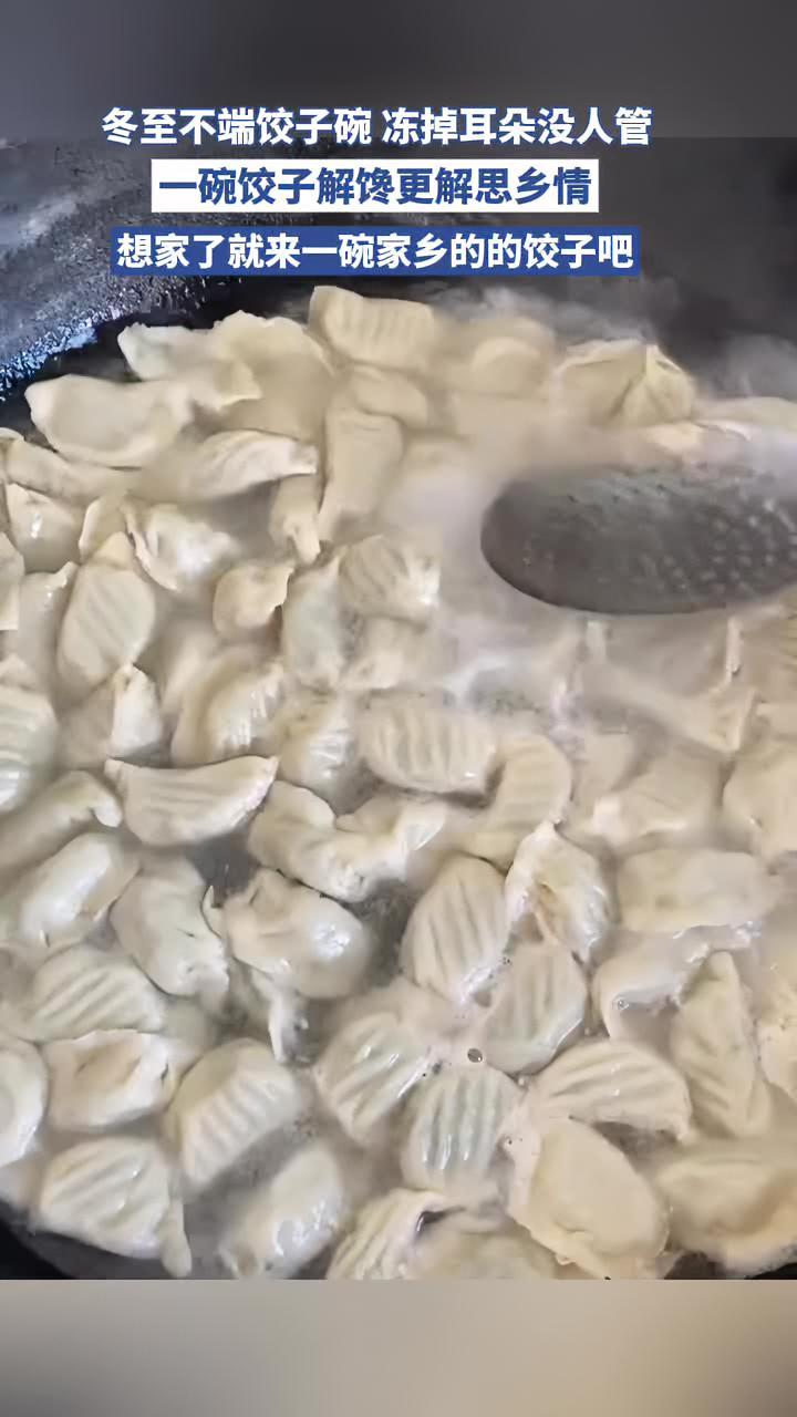 冬至不端饺子碗,冻掉耳朵没人管。想家了就吃一碗家乡的饺子吧