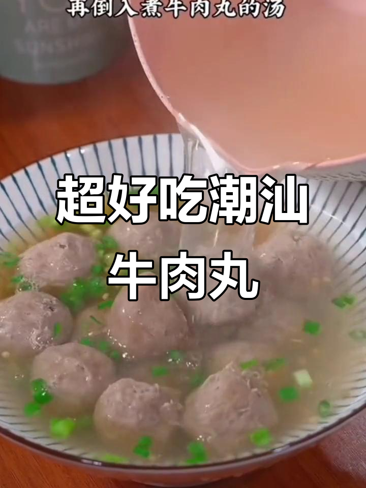潮汕正宗手打牛肉丸,鲜香Q弹爆汁,吃上一口停不下来!