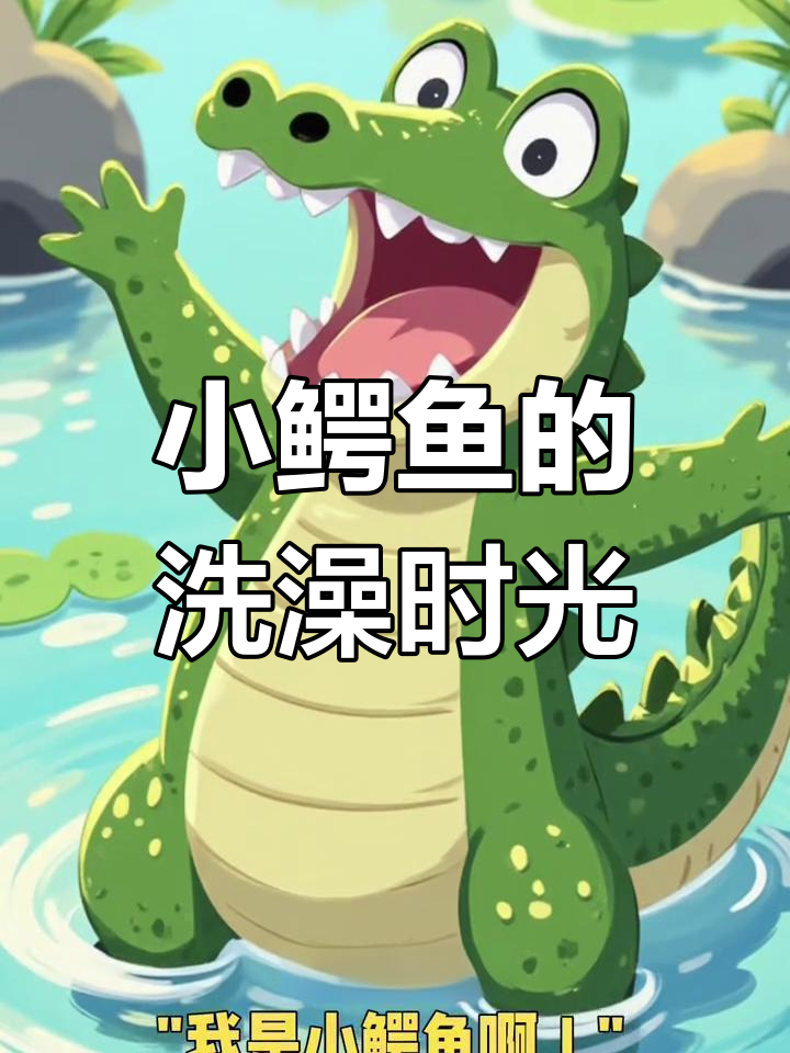 睡前故事:小鳄鱼洗澡,温馨有趣等你来听!