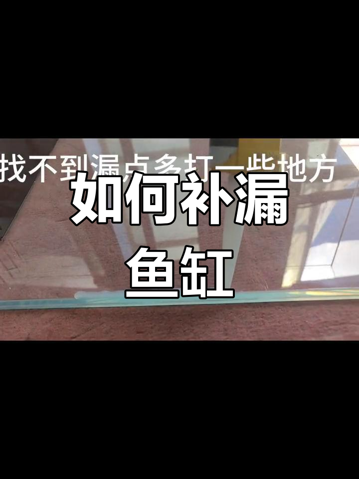 鱼缸漏水修补方法