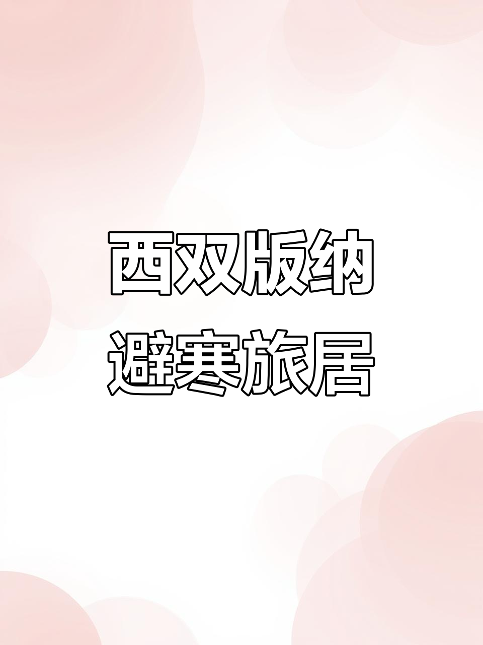 云南西双版纳勐巴拉避寒旅居,康养基地全包服务