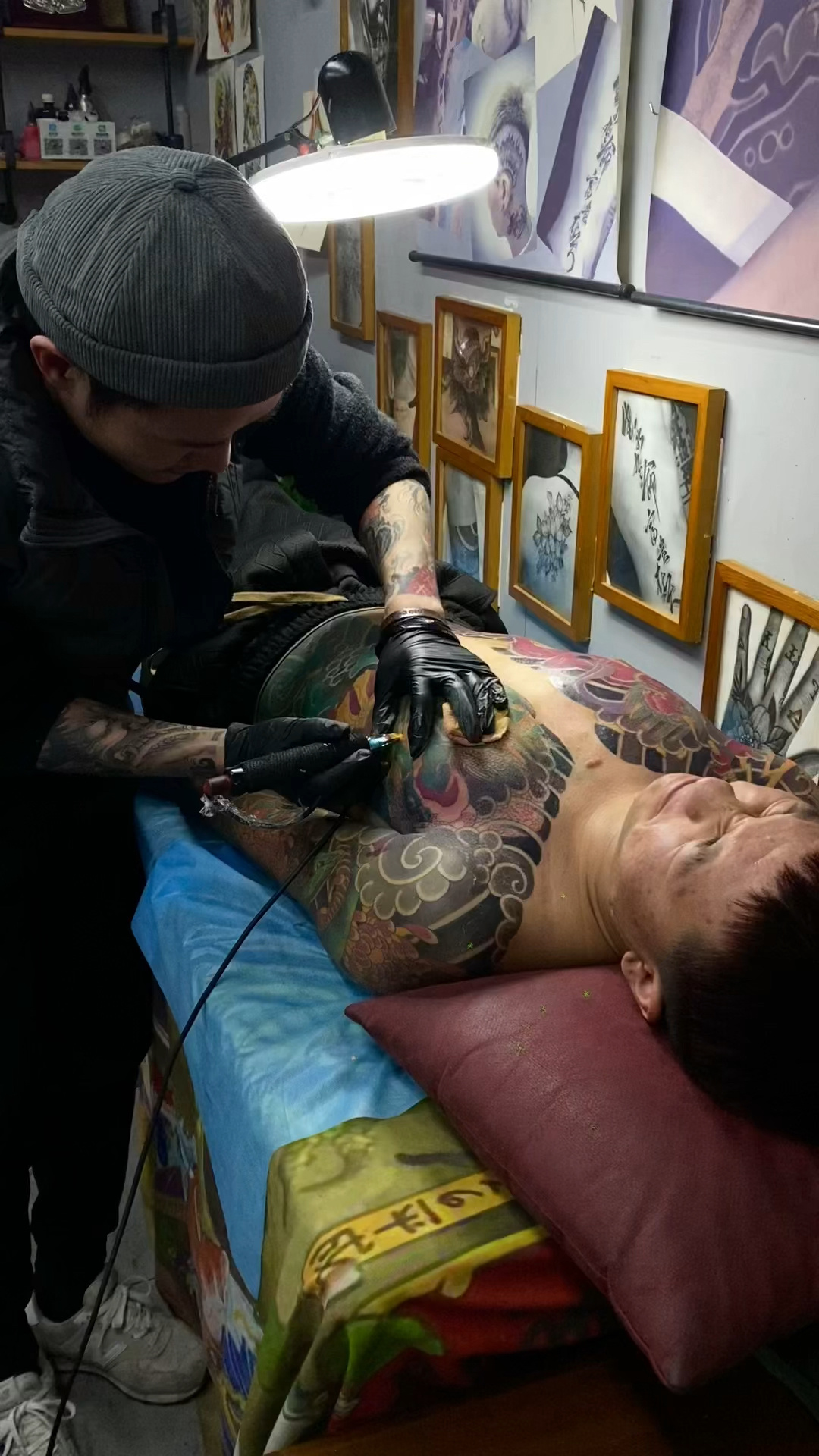 南通纹身店 开衫 花臂 日式老传统