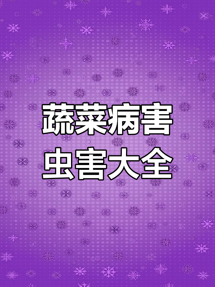蔬菜病虫害全解析,高清彩图助你防治无忧