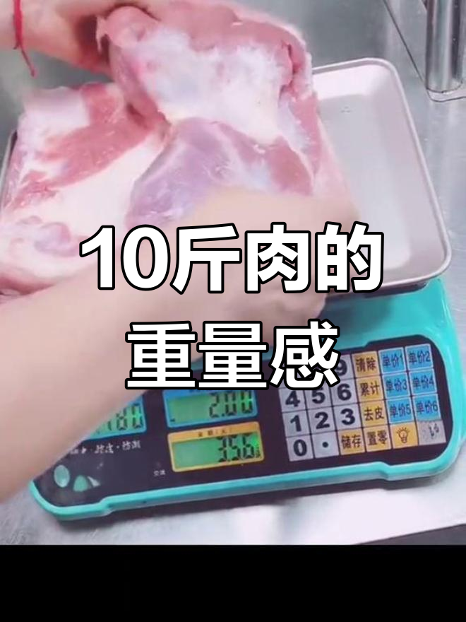 十斤肉到底有多重?看看这组对比,掉下来真轻松!