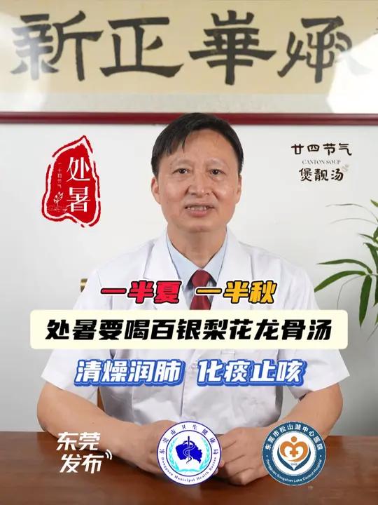 初秋多温燥,省名中医教你解锁处暑靓汤——百银梨花龙骨汤 东莞 养生 二十四节气 煲汤 东莞