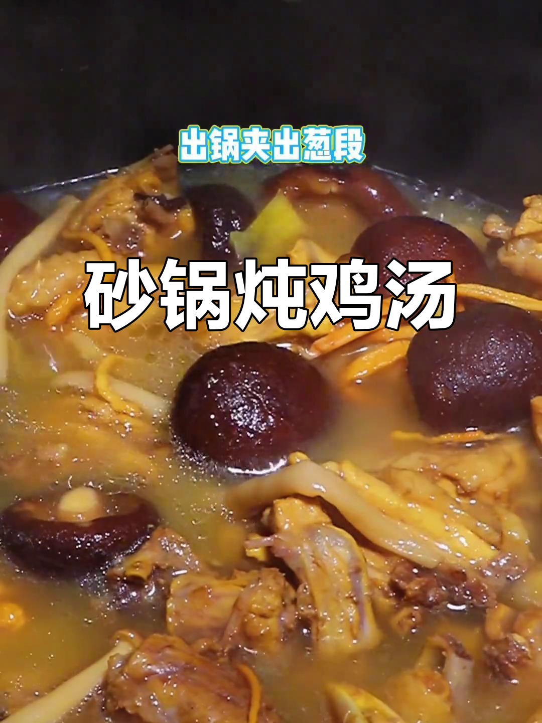 砂锅煲汤,香气扑鼻!教你做香浓鸡汤