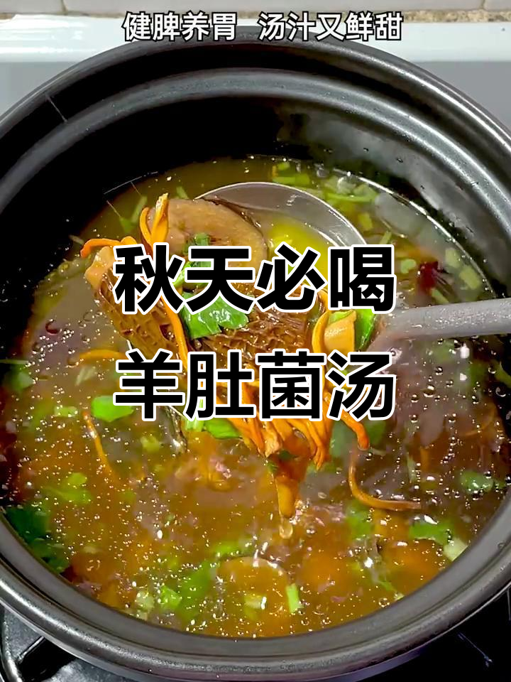 秋季滋补羊肚菌乌鸡汤,健脾养胃又鲜甜