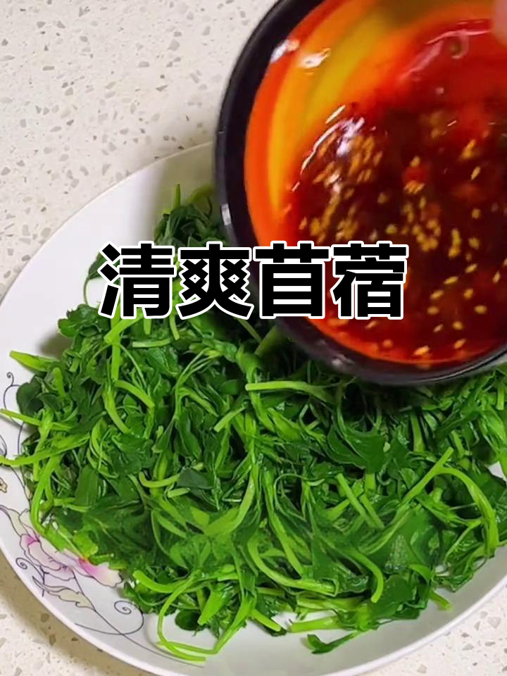 苜蓿凉拌,清爽可口,营养满分!