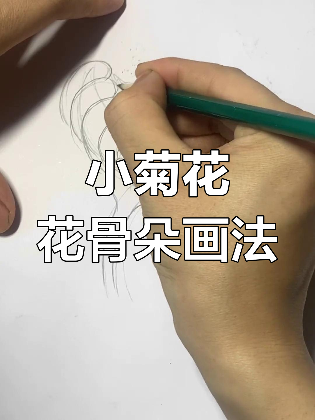 日式老传统菊花纹身绘制技巧,简单易学的小菊花花骨朵画法