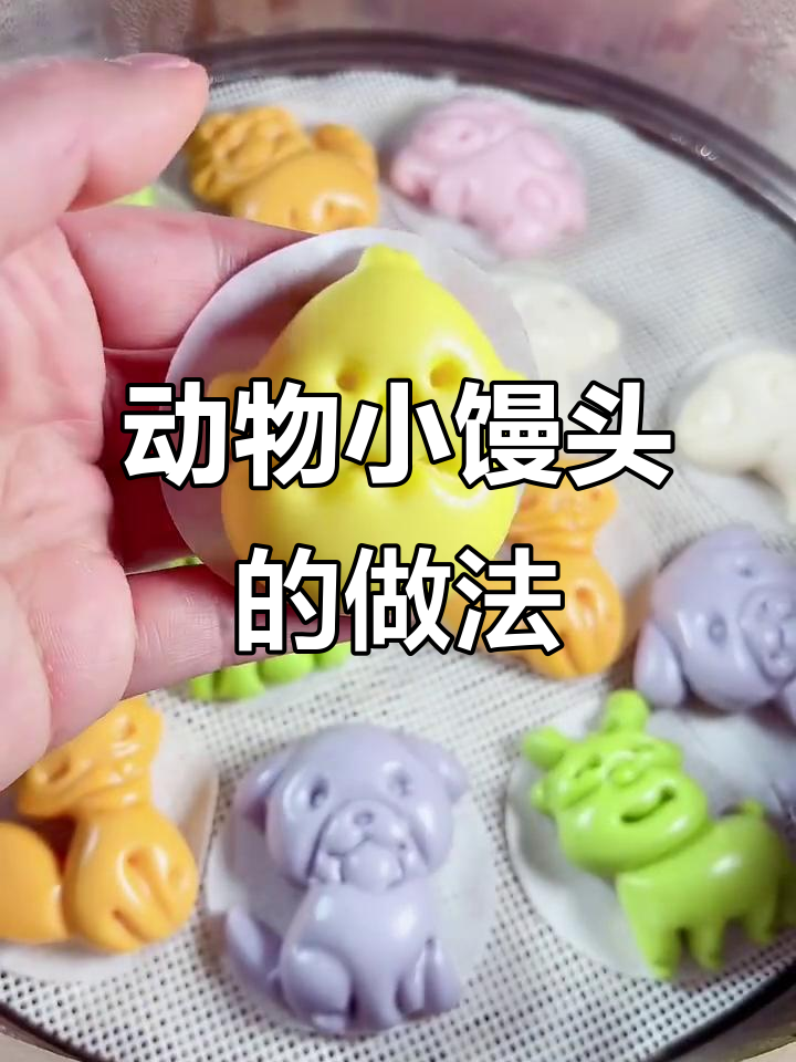 宝宝轻松学会做松软动物小馒头，超可爱！