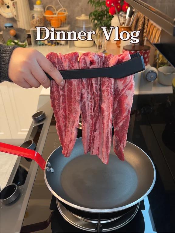 在家吃的辣椒酱牛肉宫保虾球太享受了