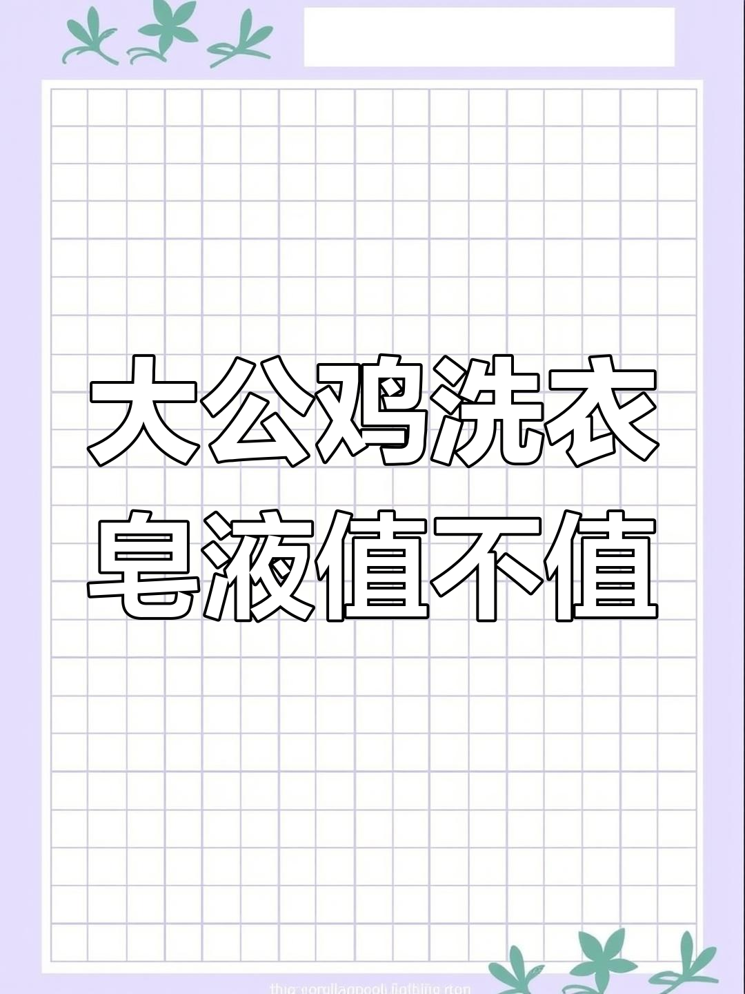 进口大公鸡洗衣皂液,贵有贵的道理