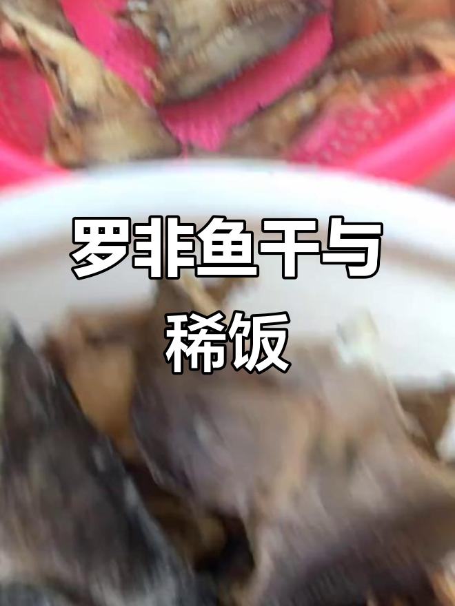 钓到罗非鱼干,晒成美味配稀饭