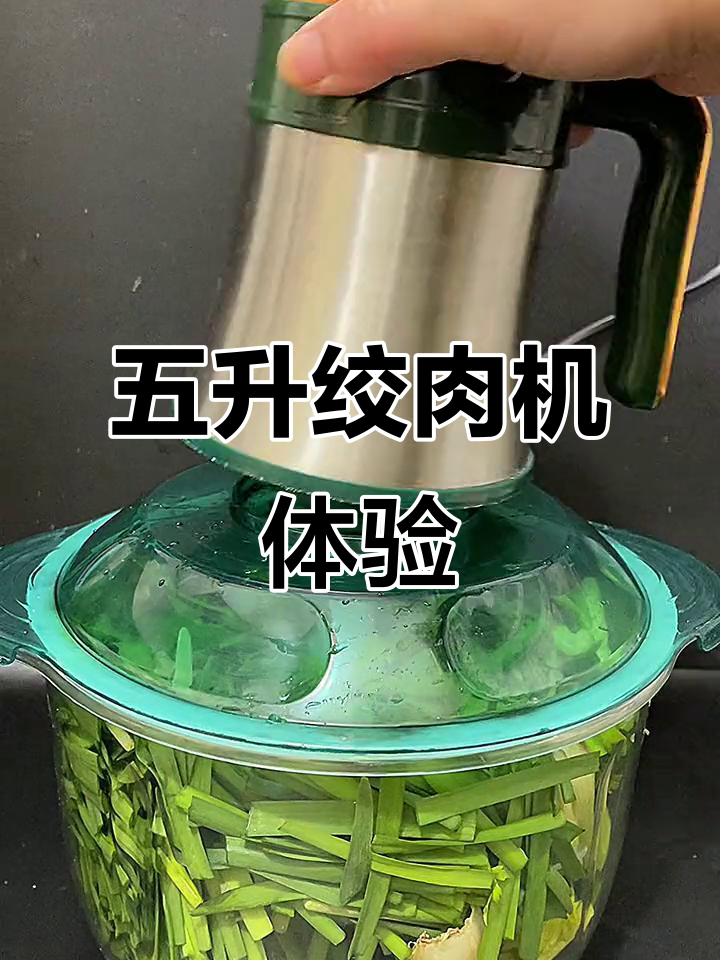 五升绞肉机,六个刀片轻松切菜,五个档位调节更方便
