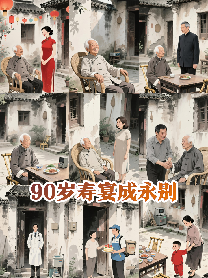 90岁老人生日当天离世，蛋糕都没来得及吃一口