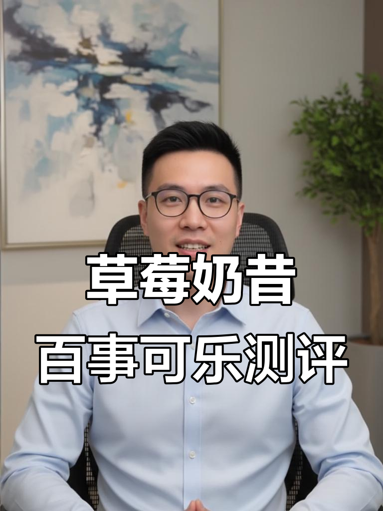 百事草莓奶昔可乐,香精味浓但零糖零卡