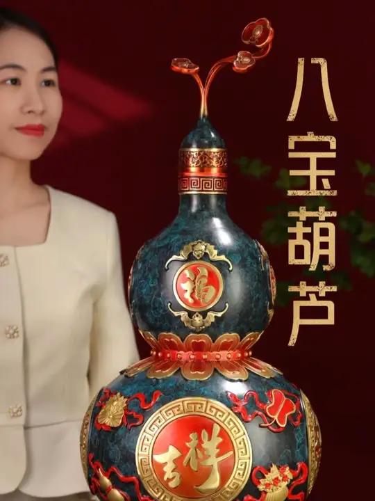 你说这么大的葫芦,它到底有多能装啊?-罗 八宝葫芦葫芦如意家居装饰软装搭配 玄关摆件