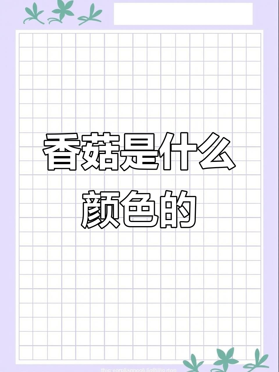 蔬菜园大挑战,香菇颜色谜题谁能答对?