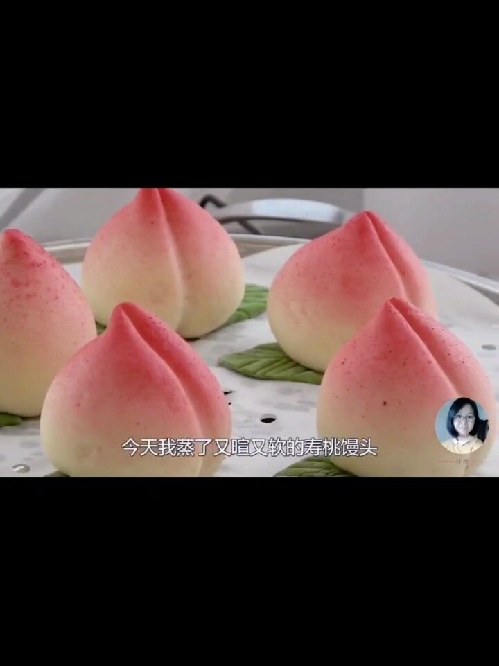 简单自制寿桃馒头蓬松宣软好吃又好看