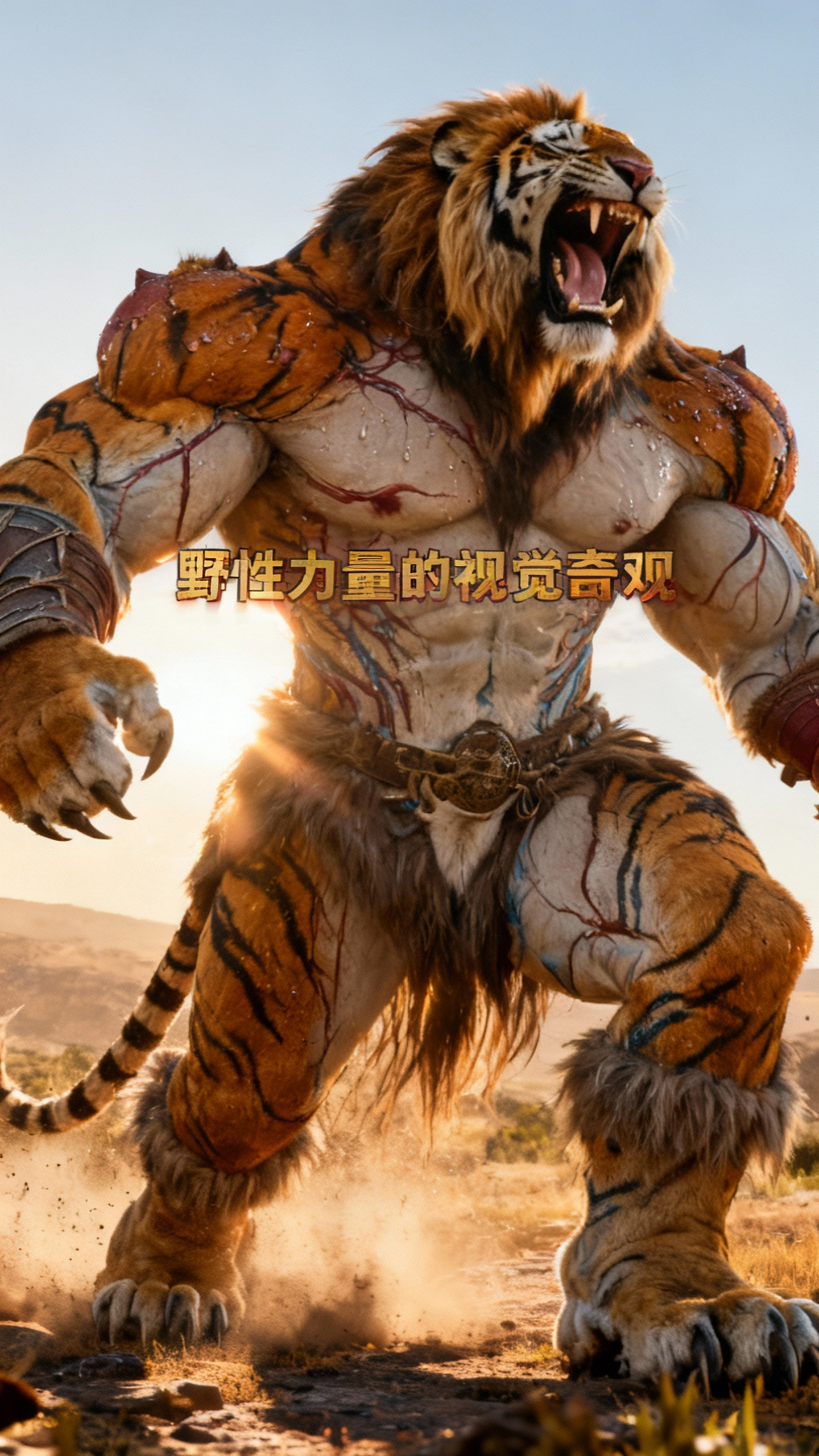 虎兽人肌肉变大的震撼展示