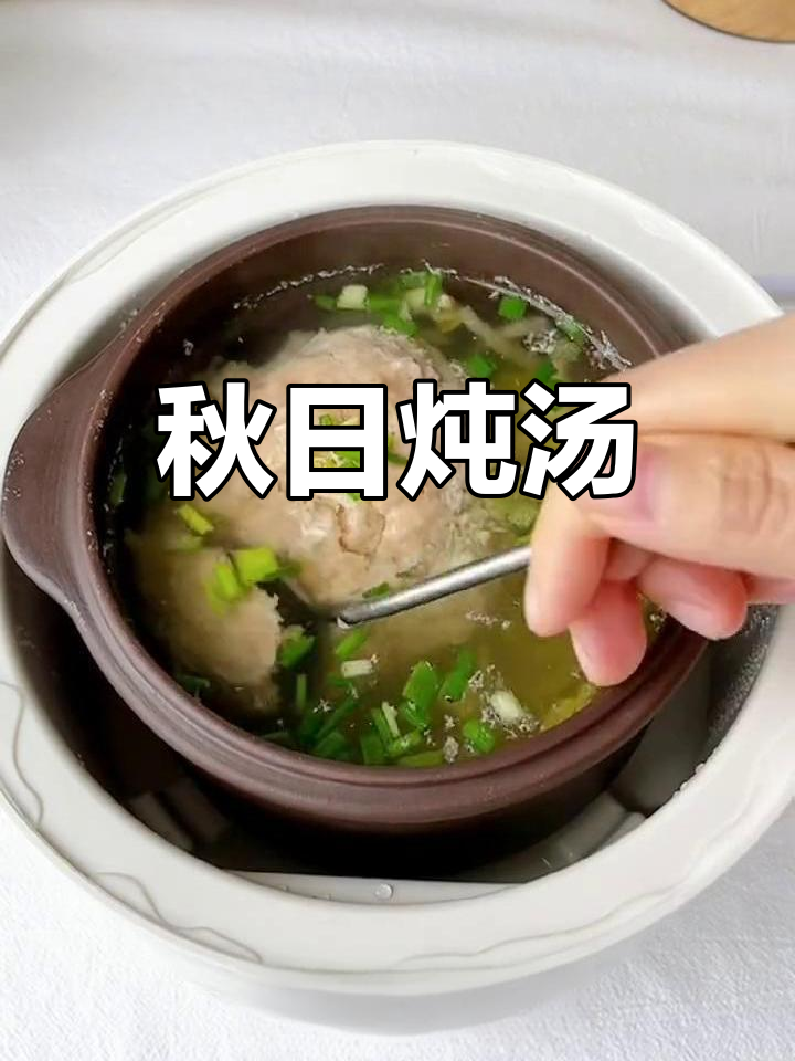 秋季滋补藕丸子豆芽汤,鲜美Q弹