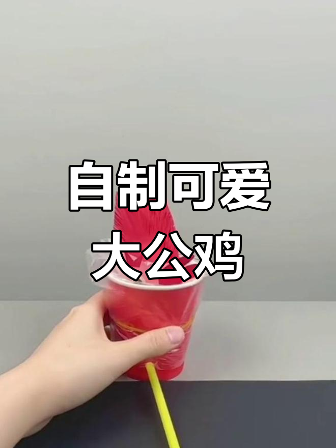 简单手工大公鸡,亲子DIY超有趣