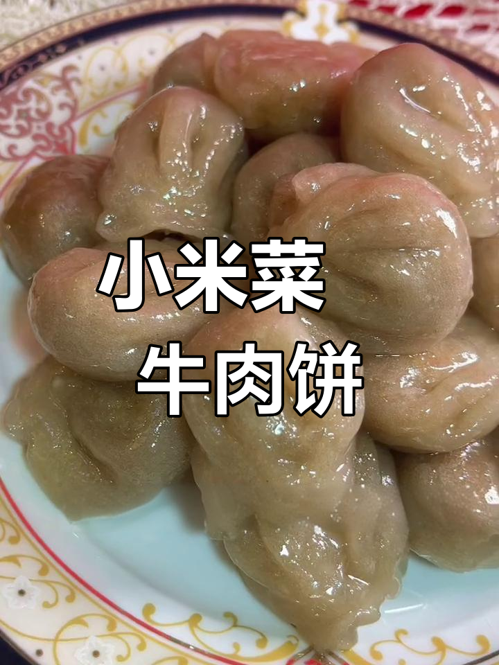 纯手工小米菜粿牛肉饼,家乡味道