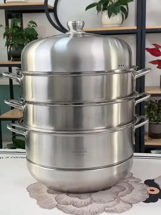 316不锈钢大蒸锅真的太划算了