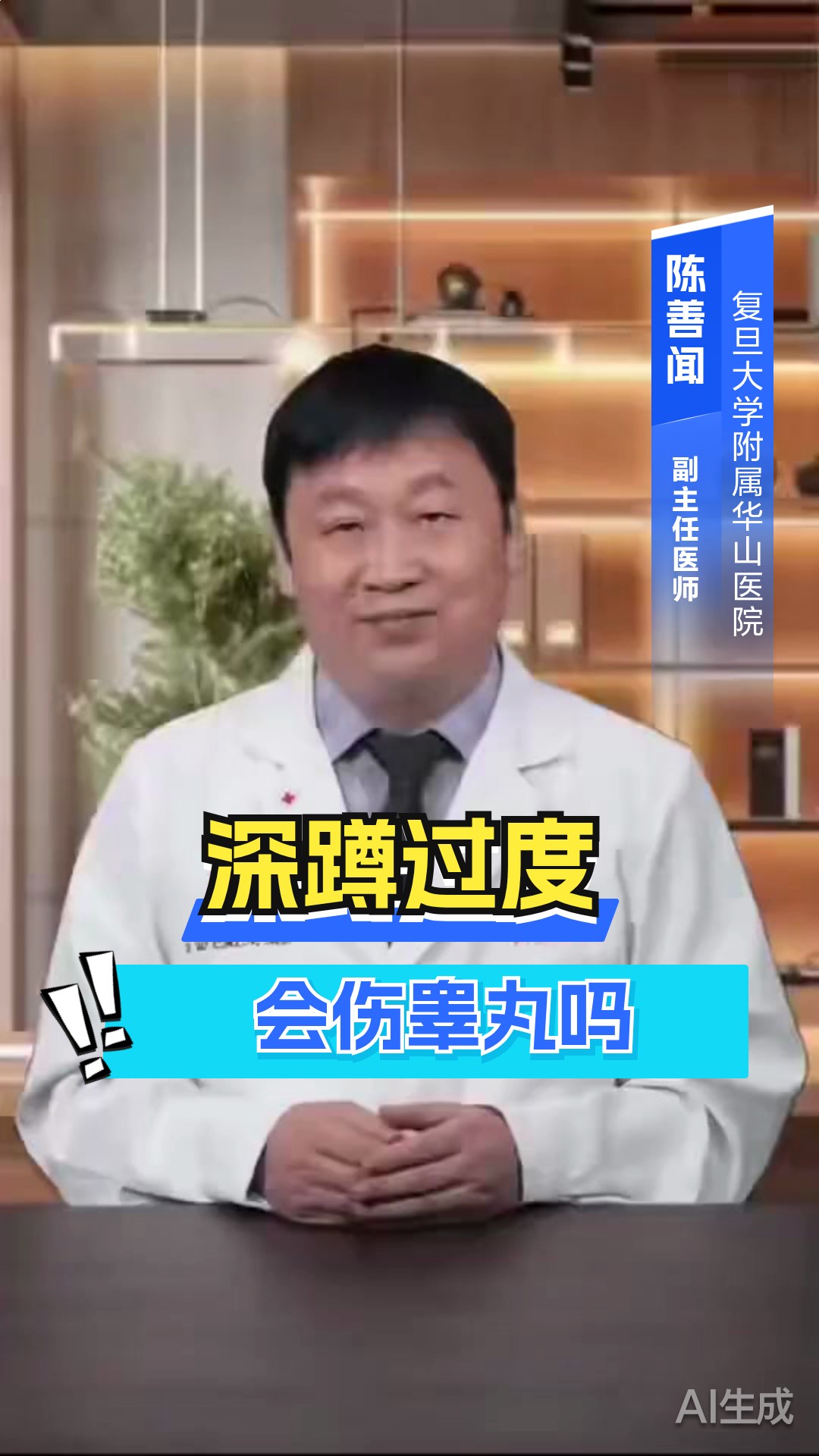 深蹲过度会伤睾丸吗？