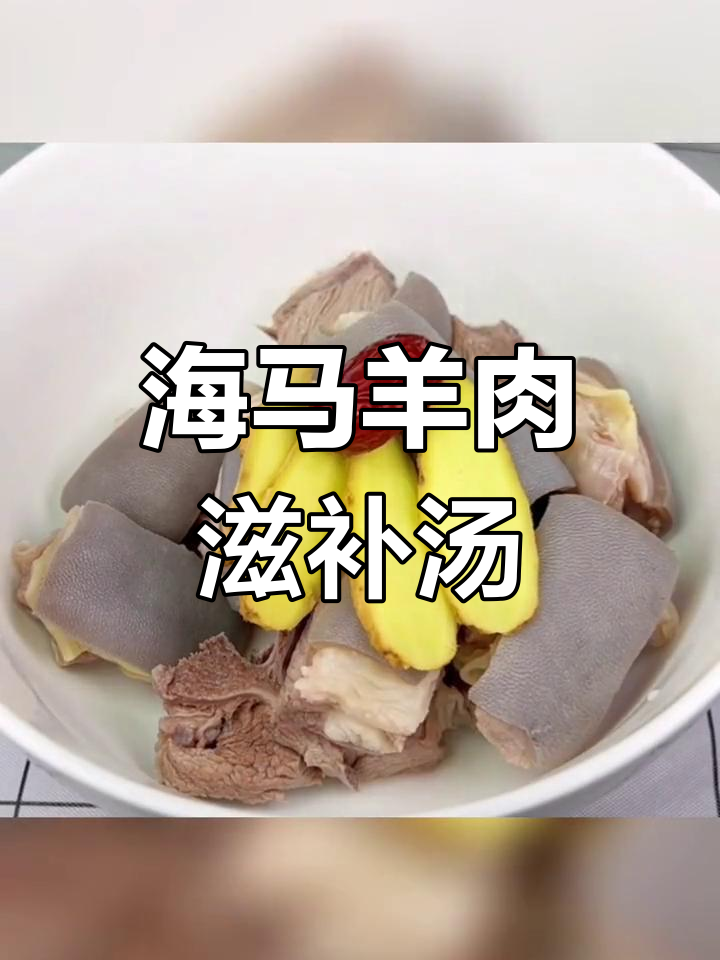 冬季暖心海马羊肉汤